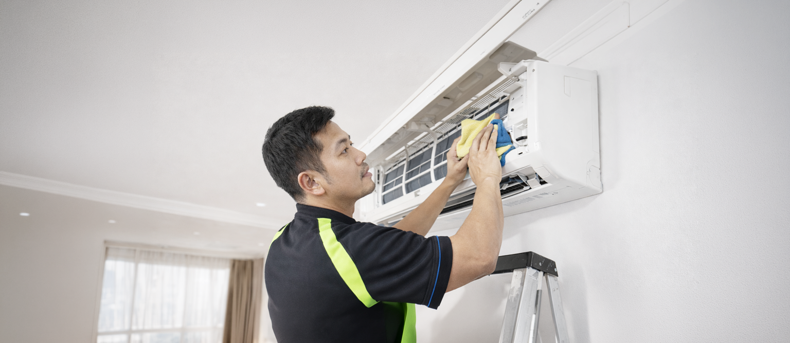 Air-conditioning servicing and maintenance
